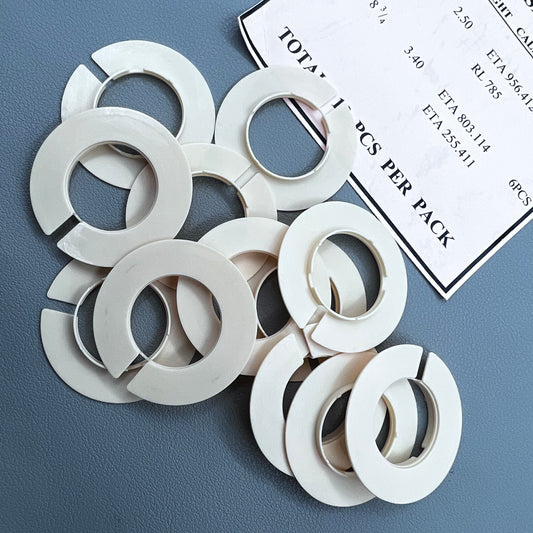 #T-676-SIZE 8.75 12 PIECES 2 Ligne Sizes Movement Casing Ring Holder Case Spacer