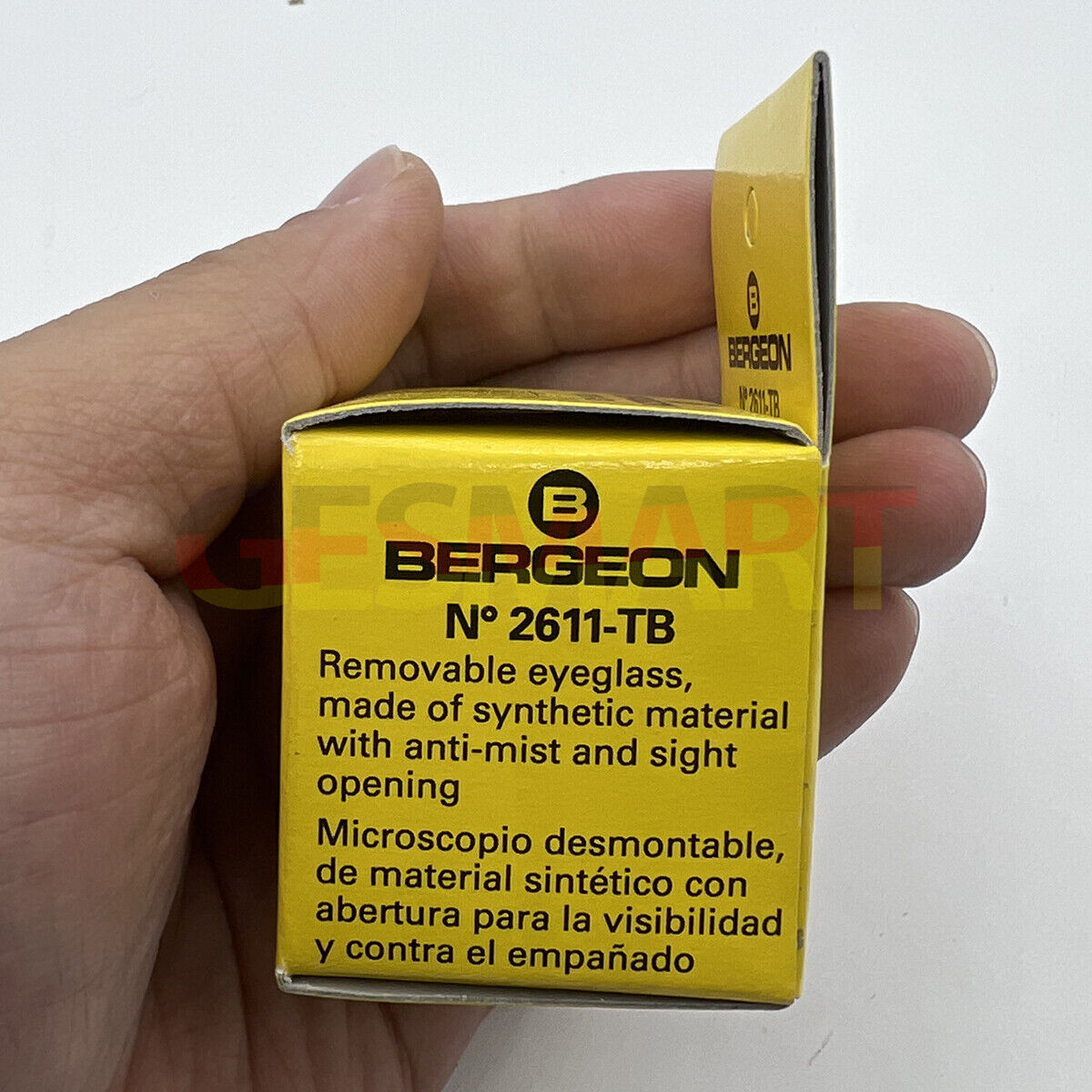 Bergeon 2611-TB-2.5 loupe with 4x magnification, precision watchmaker?s accessory for detailed inspection.