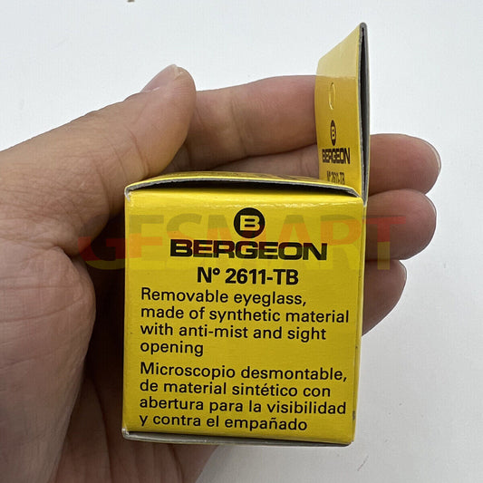 Bergeon 2611-TB-2.5 loupe with 4x magnification, precision watchmaker?s accessory for detailed inspection.