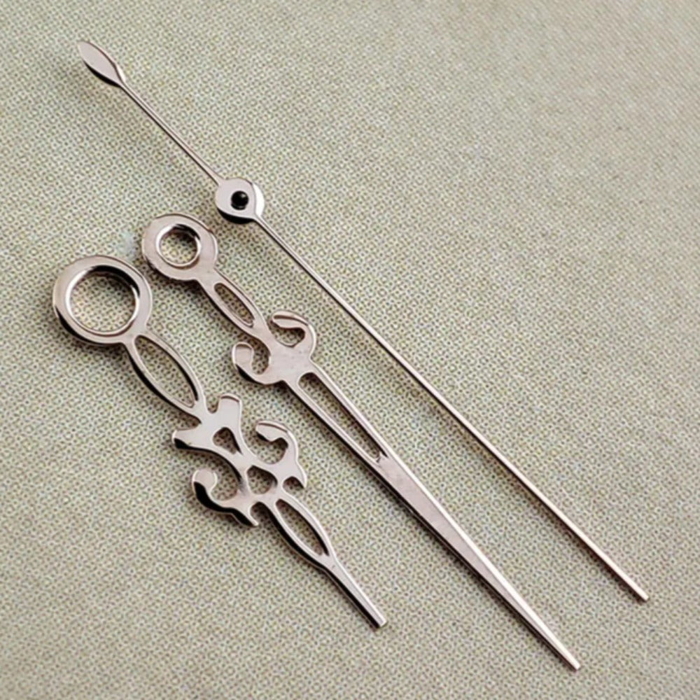 Aiguilles de montre creuses en forme de flocon de neige, couleur or rose, sans luminescence, pour NH35/36, NH38, NH72