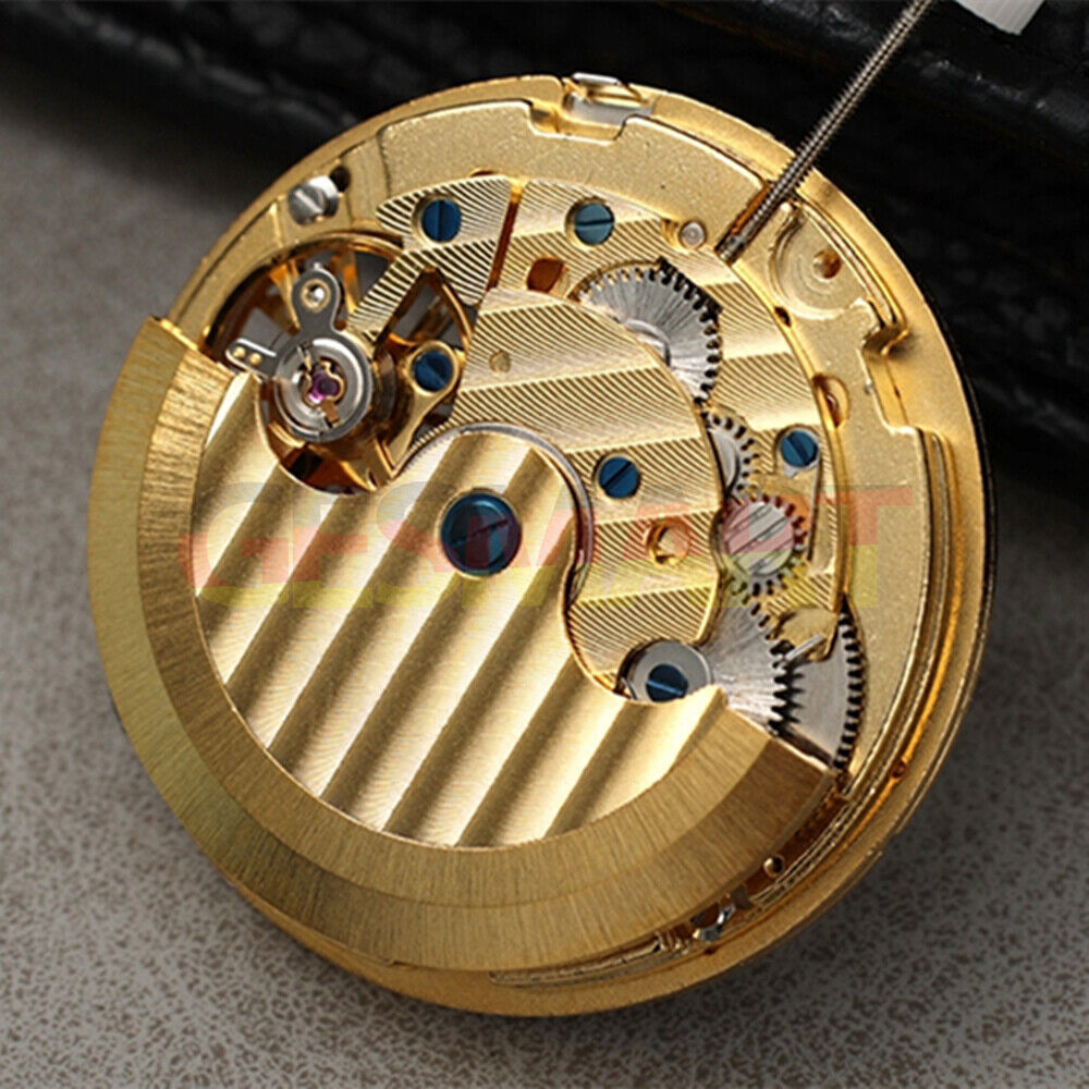In China hergestelltes, goldenes, multifunktionales, automatisches mechanisches Uhrwerk aus Shanghai