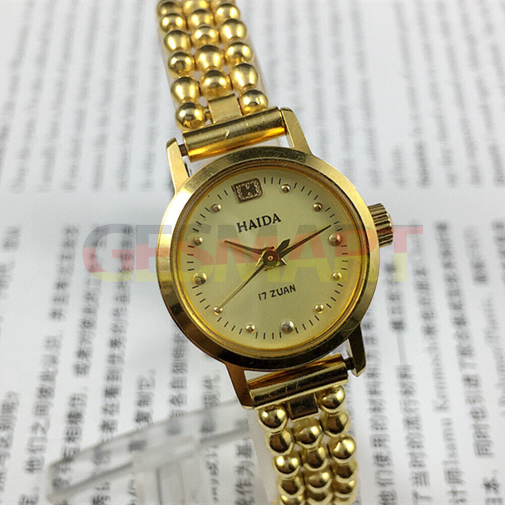 Montre mécanique manuelle pour femme fabriquée en Chine à Shanghai, clou doré 17 juifs, 22 mm