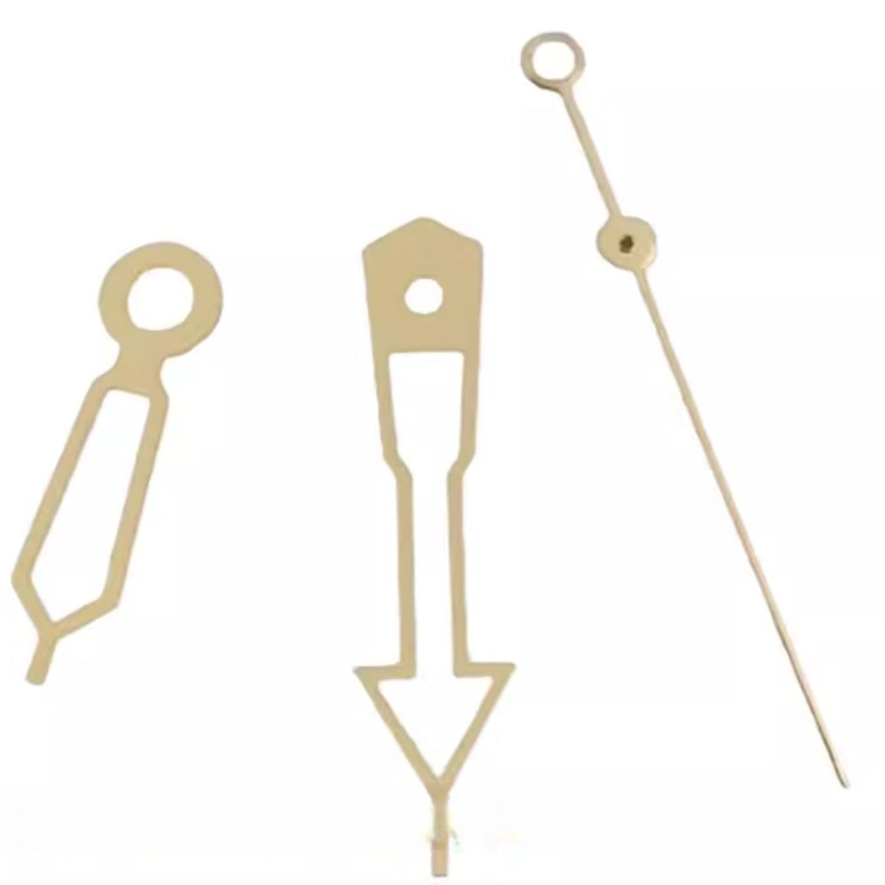 8mmx12mmx12.5mm golden trim lume watch hands set for NH34 NH35 NH36 NH38 NH39 movements, precise fit.
