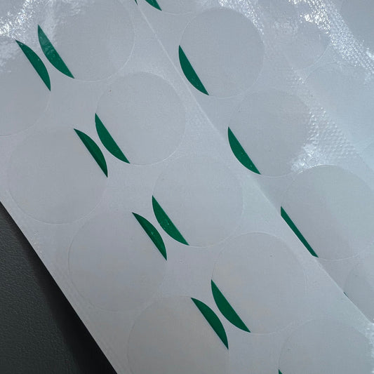 3 Sheets 27mm/1.06in Diameter Round Watch Back Case Protection Film Stickers