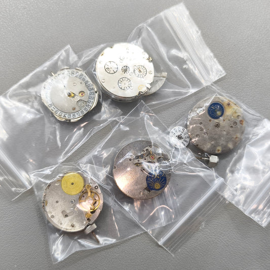 5 PIECES China Automatic Mechanical Movement Random Ship for Disassembled Practice