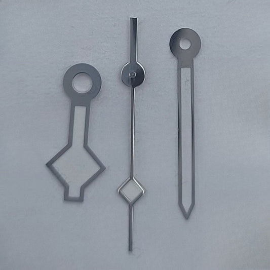 8X12X13mm Silver Trim White Painted Watch Hands For NH35 NH37 NH38