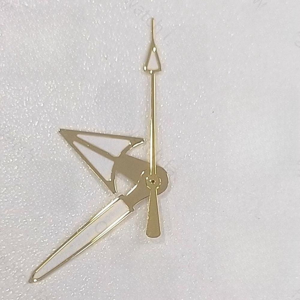 8X13X14mm Green Lume Golden Trim Arrow Shape Watch Hands For NH35 NH36