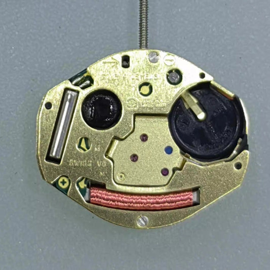 Swiss Made ETA 902.501 golden quartz watch movement for precise timekeeping in luxury watch repairs.