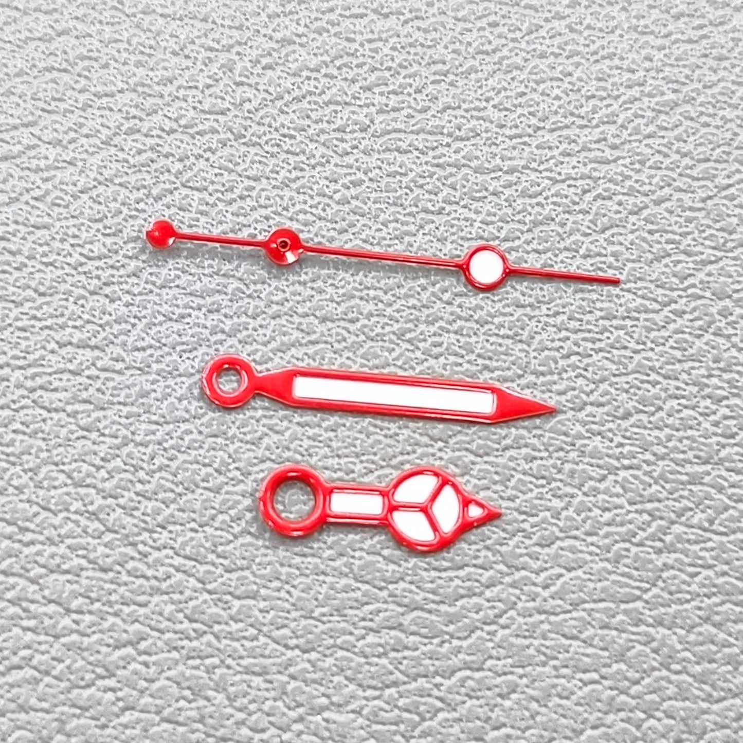 Red Trim Green Lume Watch Hands Set for NH34 NH35 NH36 NH38 NH39 Movement