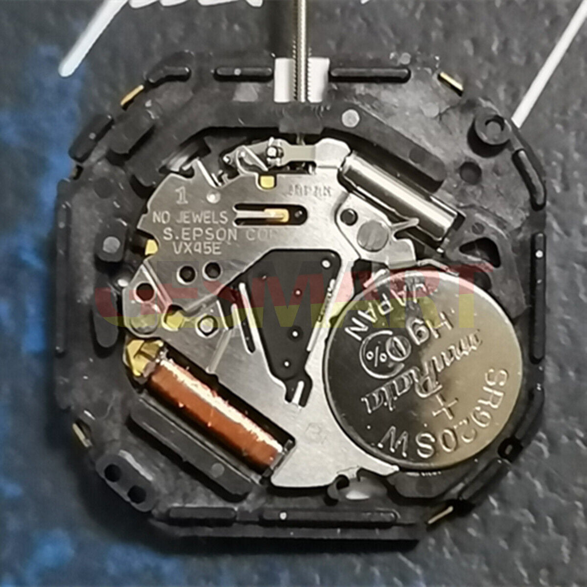 Epson VX45E Quarzwerk, hergestellt in Japan, Uhrenreparaturteil, 3 Zeiger, Datum bei 6