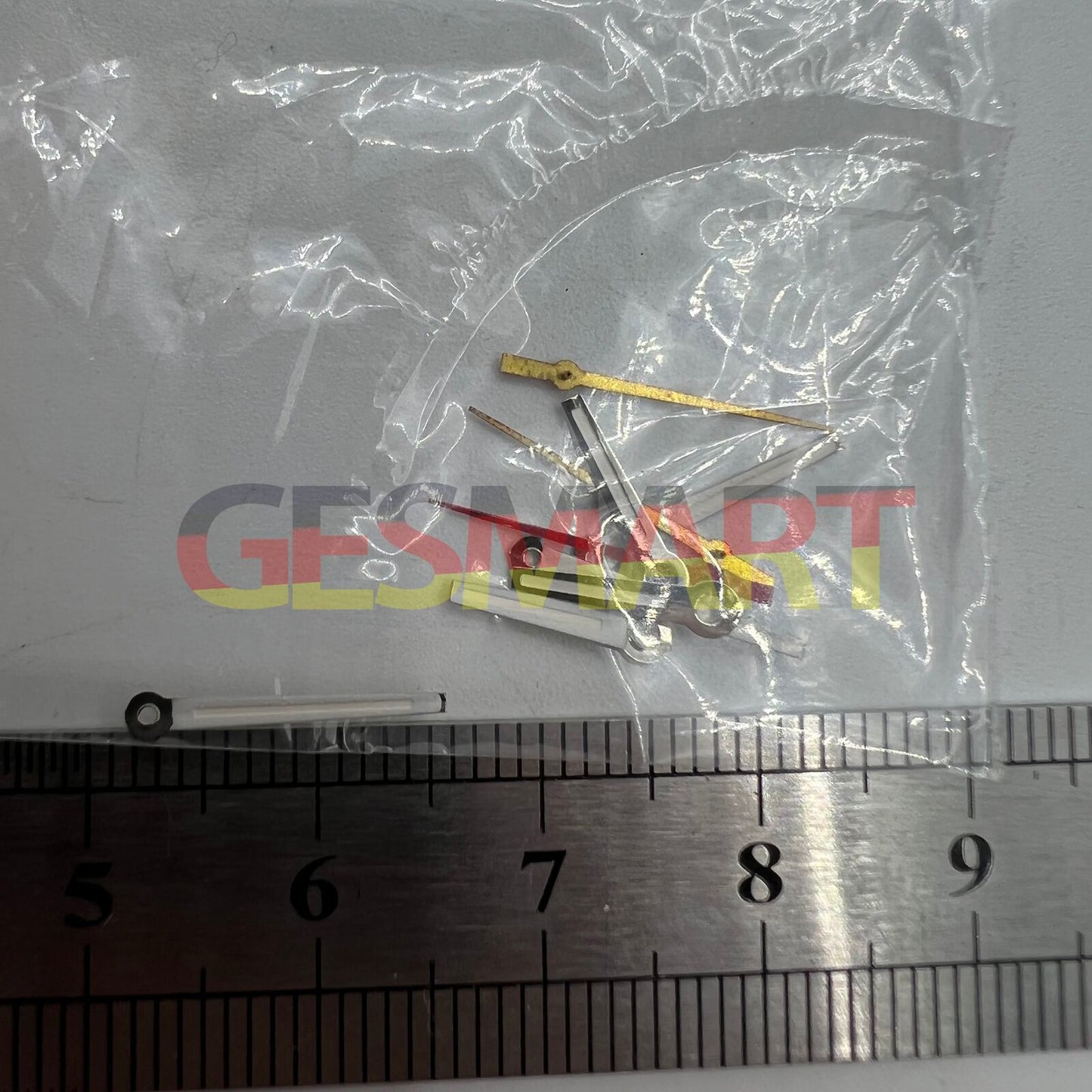 Aiguilles de montre luminescentes argentées pour mouvement à quartz Miyota 2035 P1-H4-C120