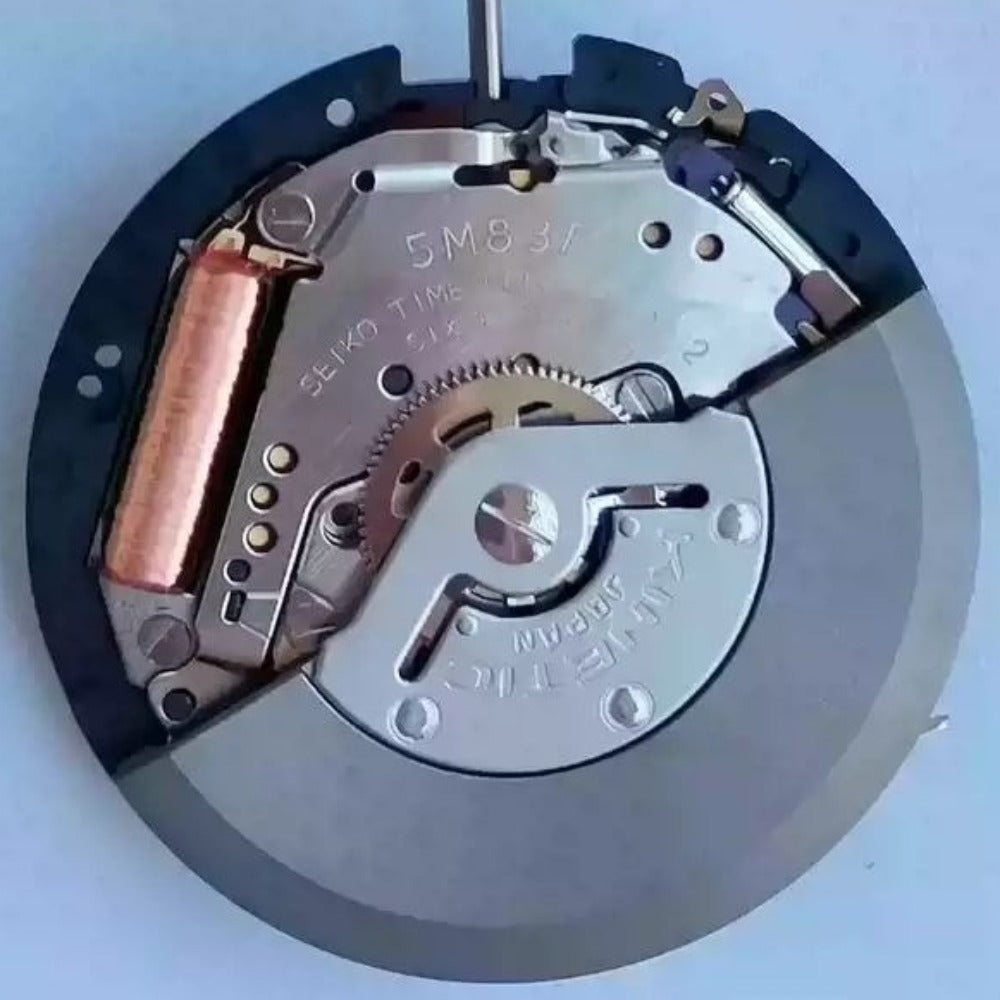 Seiko 5M83A quartz watch movement replacement part, original Japanese precision for repairs.