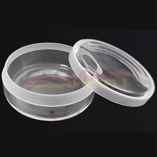 High Boron Silicon 90x35mm oil benzine cup for watch repair, durable tool accessory.