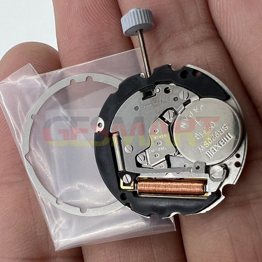 Ronda 705 quartz watch movement with date at 3, Swiss parts, black date wheel for precise timekeeping