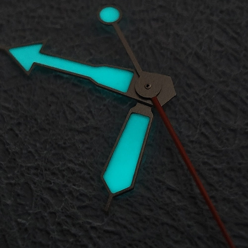 C3 BGW-9 blue lume vintage watch hands, fits NH34, NH35, NH36, NH38, NH39, NH70 movements for precise timekeeping.