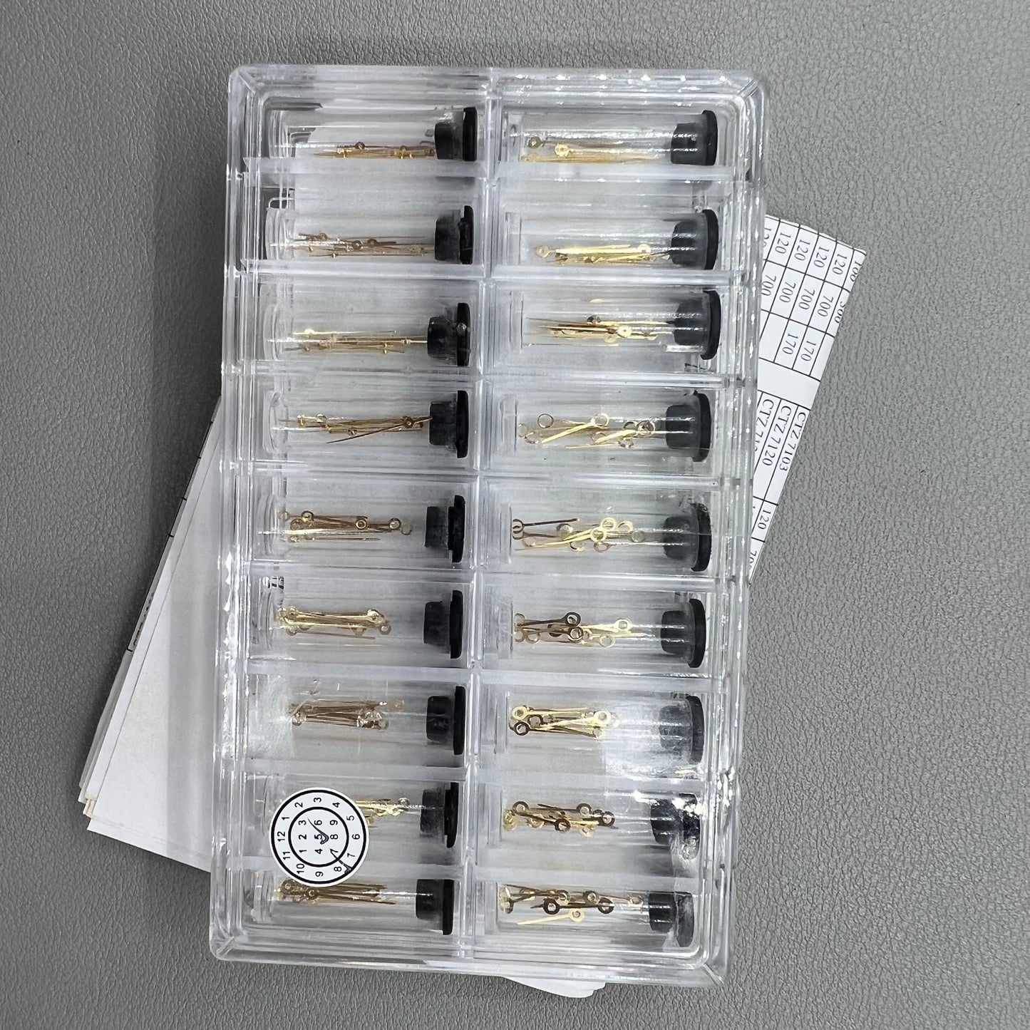 Assortment 18 Sizes/Set Golden Watch Hands Hour /Minute /Second Hands