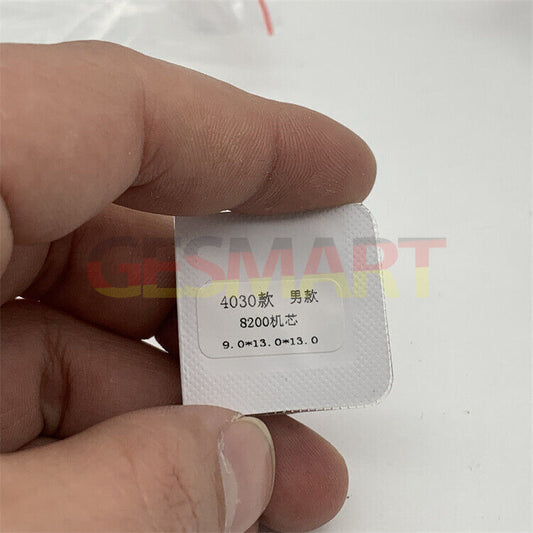 13mm green lume high pinion watch hands set for Miyota 8200 movement, precise and luminous.