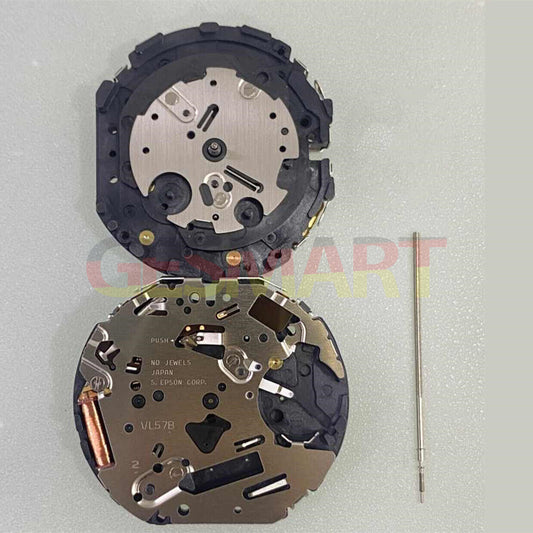 Hattori Epson VL57A quartz watch movement, precision Japanese craftsmanship for reliable timekeeping