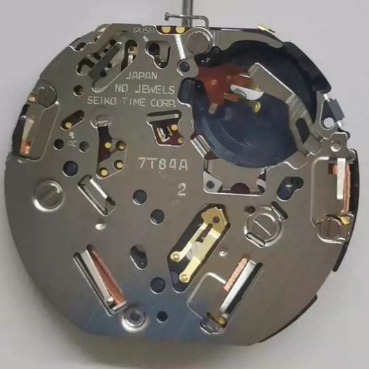 Seiko 7T84A quartz movement watch part, original Japan-made replacement for precise repairs.