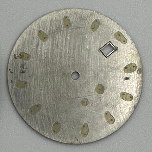 Dark green 34mm Datejust watch dial with silver trim and luminous markers for 8215 8200 movement.