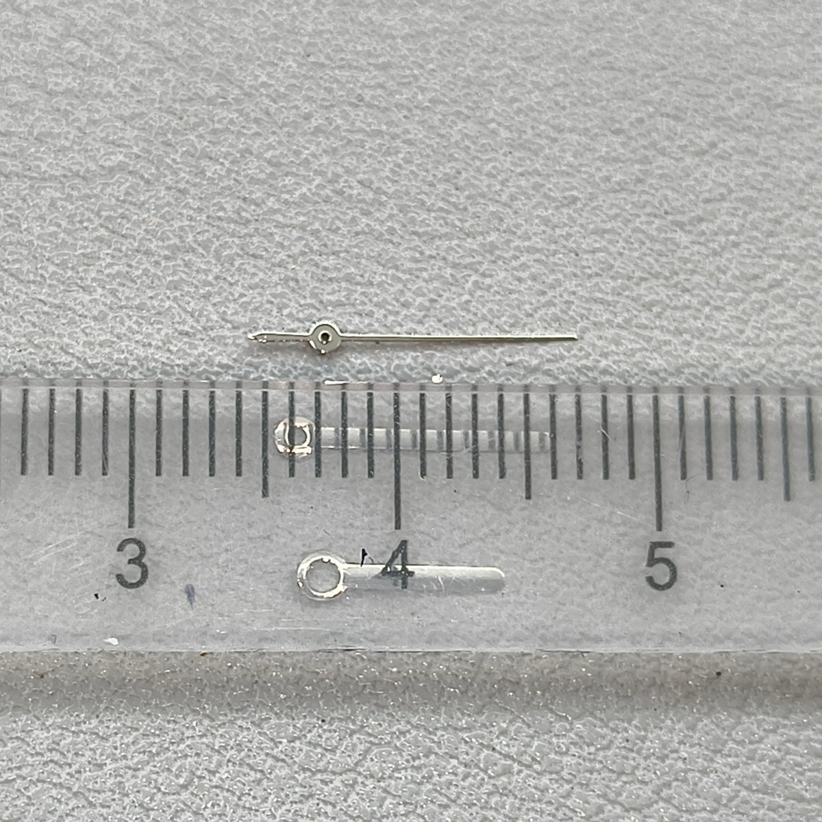 11mm Round Pointed Silver Polished No Lume Watch Hands for 2035 2115 PC Series Movement
