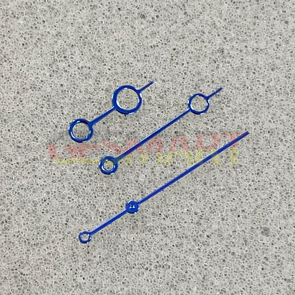 Hollow bubble-shaped blue-green luminous watch hands for NH35/NH36/4R/7S movements, perfect for watch customization.