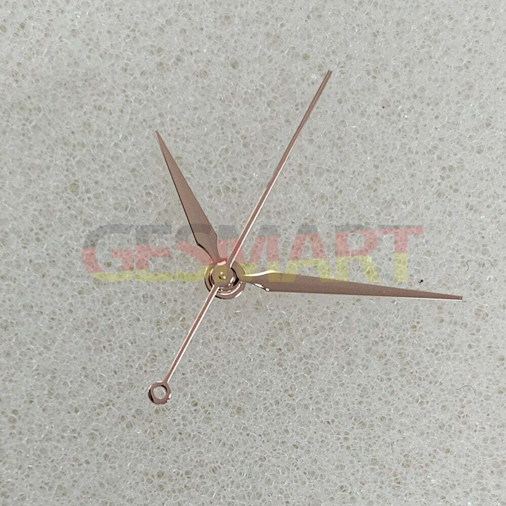 Diamond-shaped watch hands in silver, gold, and black colors for NH35/NH36/4R/7S movements, non-luminous finish.