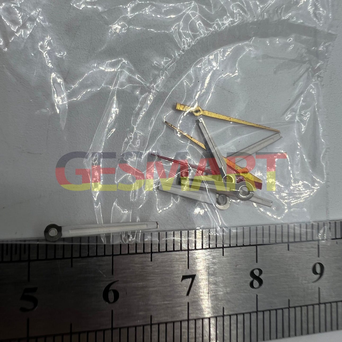 Aiguilles de montre luminescentes argentées pour mouvement à quartz Miyota 2035 P1-H4-C120