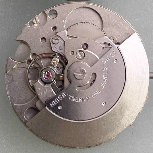 NH15 automatic watch movement by New Japan Made, showcasing precise single calendar function.