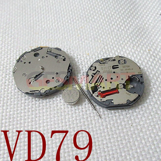 Hattori Epson VD79A quartz watch movement, precision Japanese craftsmanship for watch accessories.