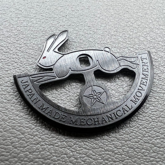 Black hollow rabbit rotor oscillating weight by Miyota for precise 8215 movement winding