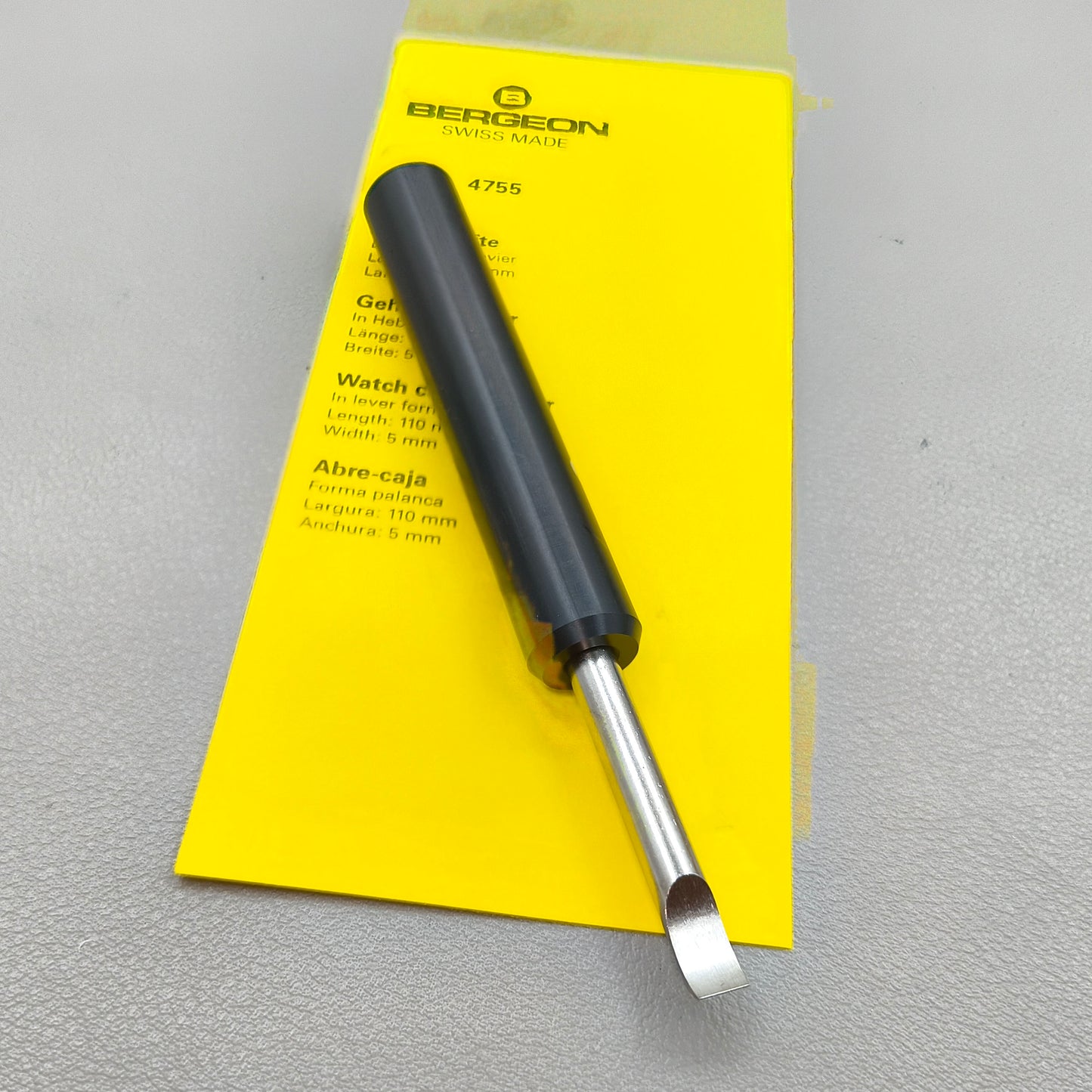 Swiss Bergeon 4755 Pry Type Watch Case Opener Tool