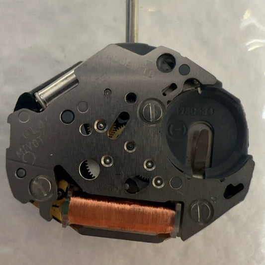 Japan Made Miyota 6L45 quartz watch part, 2 hands, precision movement for timekeeping.