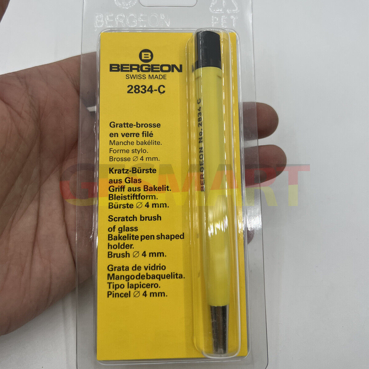 Bergeon 2834-C Scratch Brush Fibre de verre Ø10mm Stylo Crayon
