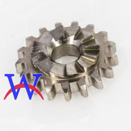 Winding pinion for ETA7750 series watch movement, precise repair part for smooth operation.