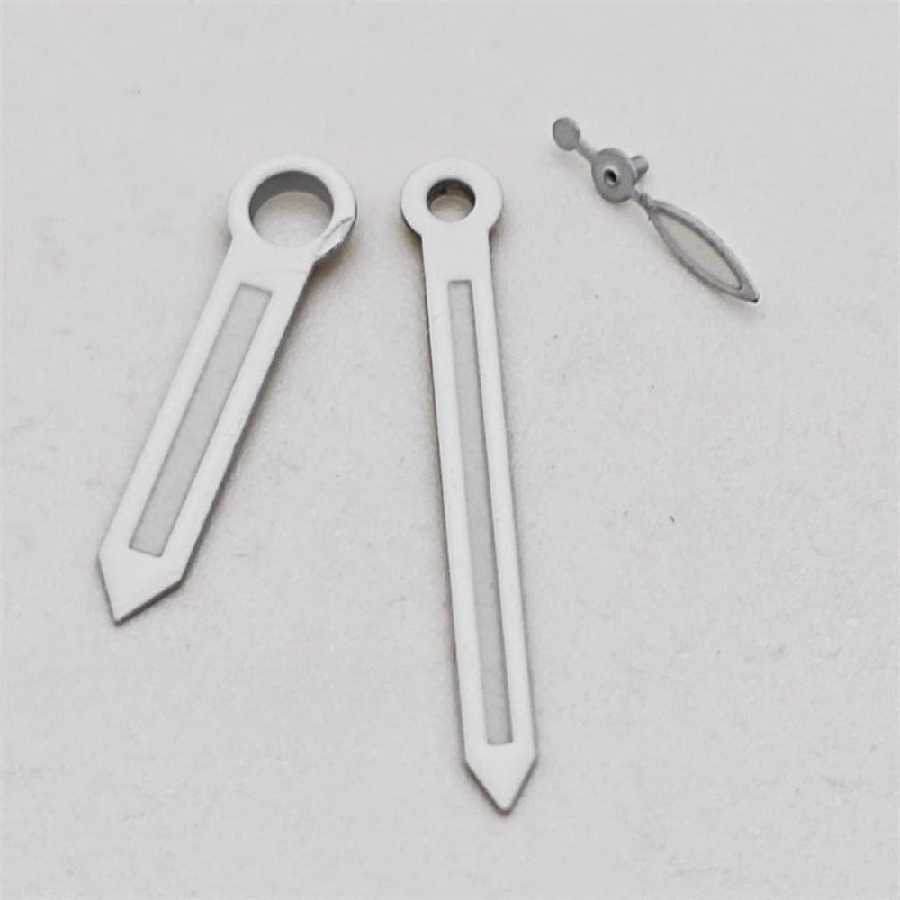 4.75X11X15.5mm White Trim Lume Watch Hands Set for ETA6497 6498 ST3600 ST3620