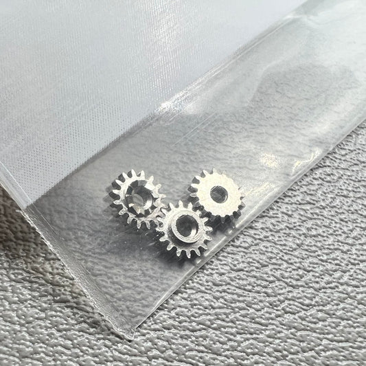 Silver winding pinion set for Shanghai 7120 watch movement, durable generic Chinese brand components.