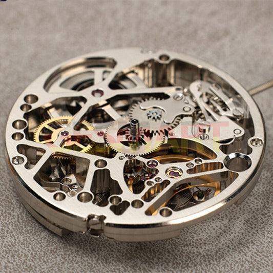 Tianjin Silver hollow carved watch with 24 jewels automatic mechanical movement by China Made, elegant design.