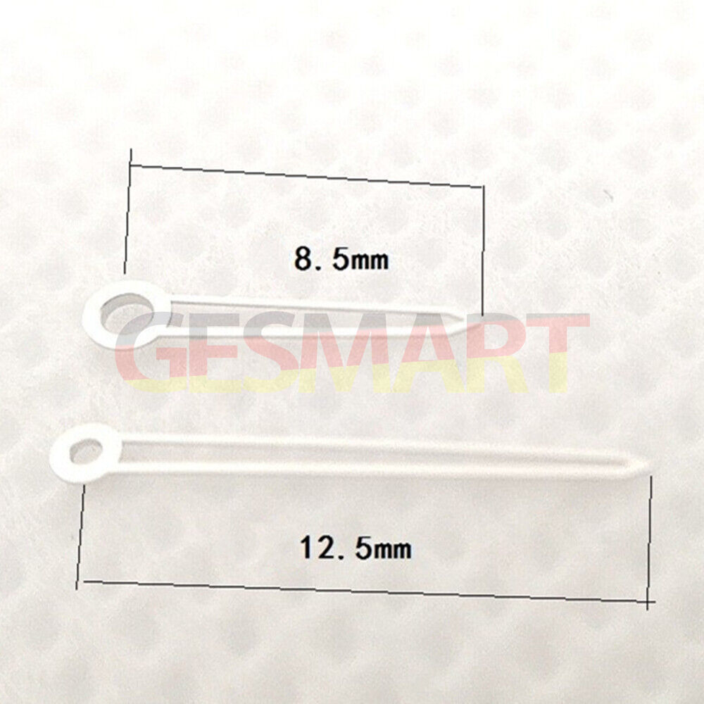 12,5 mm Uhrzeiger mit silbernem Rand für das Quarzwerk Hattori Epson VJ20