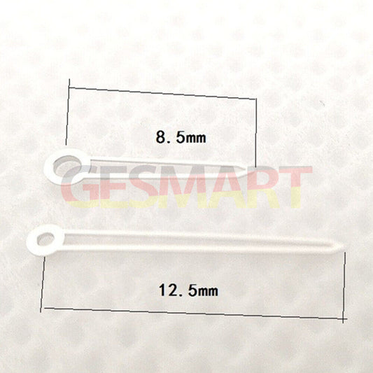 Silver trim watch hands 12.5mm for Hattori Epson VJ20 quartz movement, precise accessory replacement.
