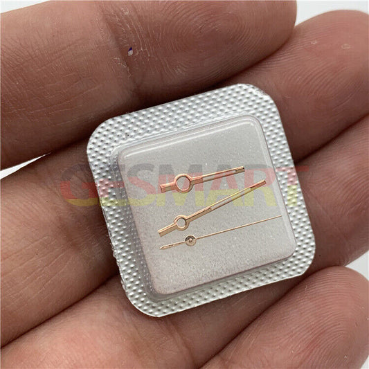 12.5mm green luminous watch hands set for Miyota 8200, three hands, EN168 brand precision.
