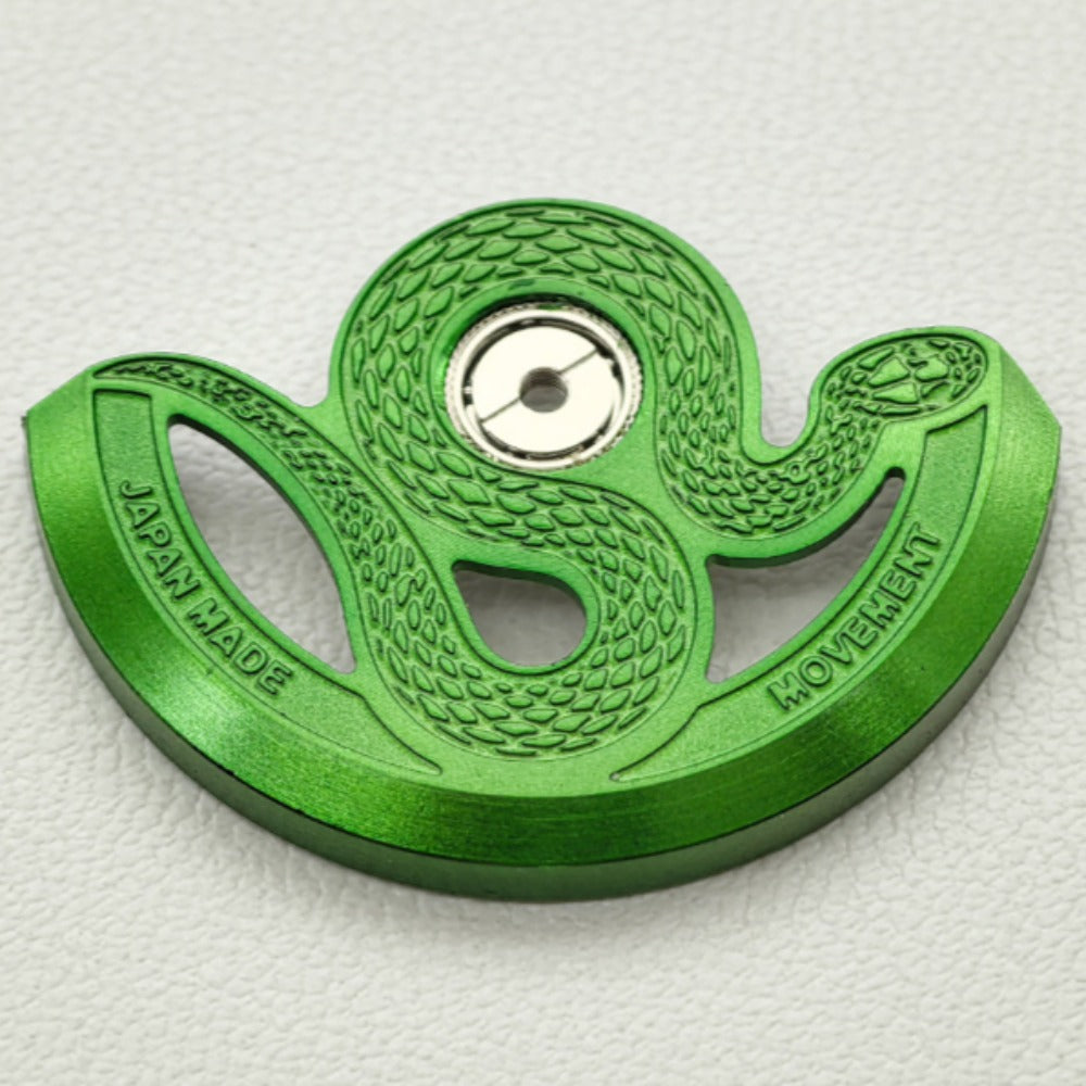 Green Modified Snake Hollow Rotor Oscillating Weight for NH35 NH36 Movement