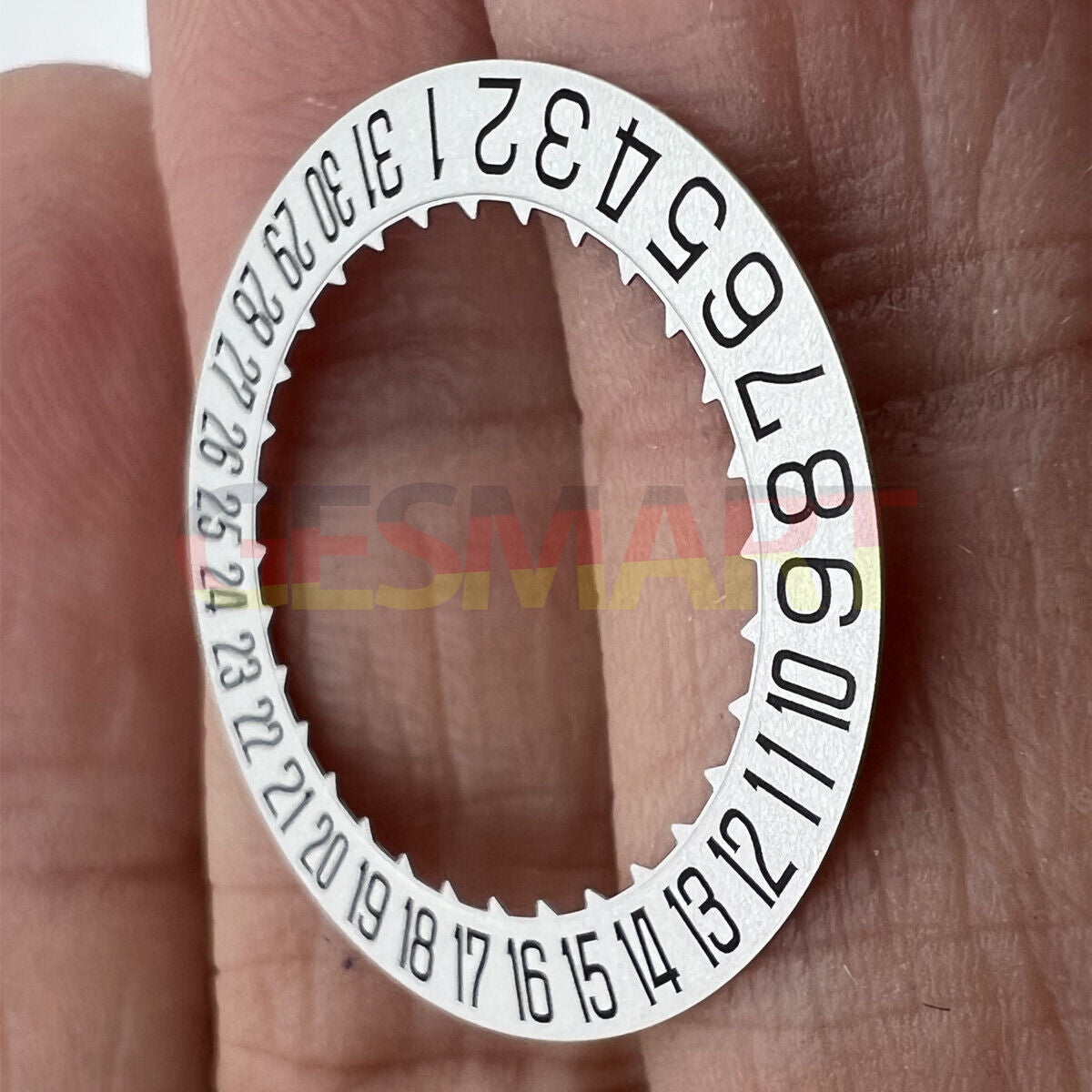 Miyota 9015 date disk wheel showing date 6 o'clock for precise watch repair parts.