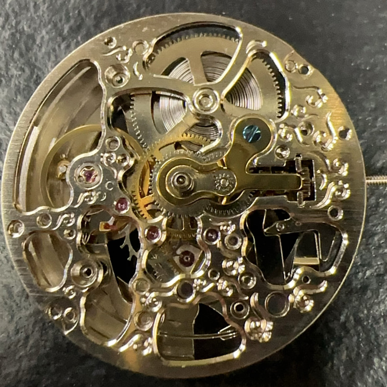 Hangzhou Silver 2189 hollow mechanical watch movement for precise repair parts