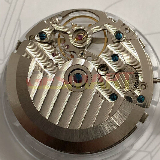 SHANGHAI watch accessory showcasing multifunctional automatic mechanical movement with single calendar at 12 o'clock.