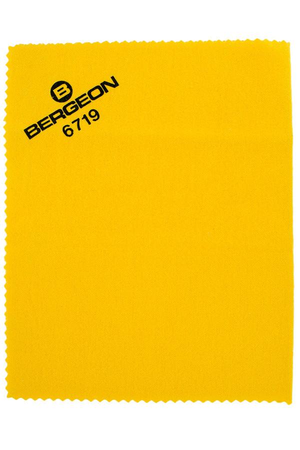 Bergeon 6719 pure cotton cloth for polishing gold and silver watches, gentle maintenance tool.