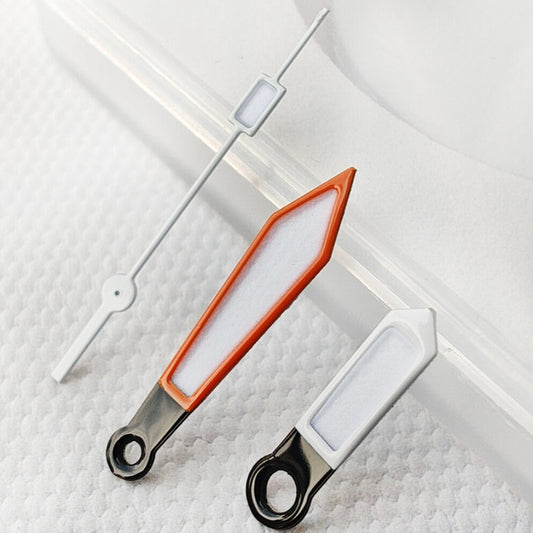 C3 green lume orange and white watch hands for NH34 NH35 NH36 NH38 NH39 NH70 NH72 movements.