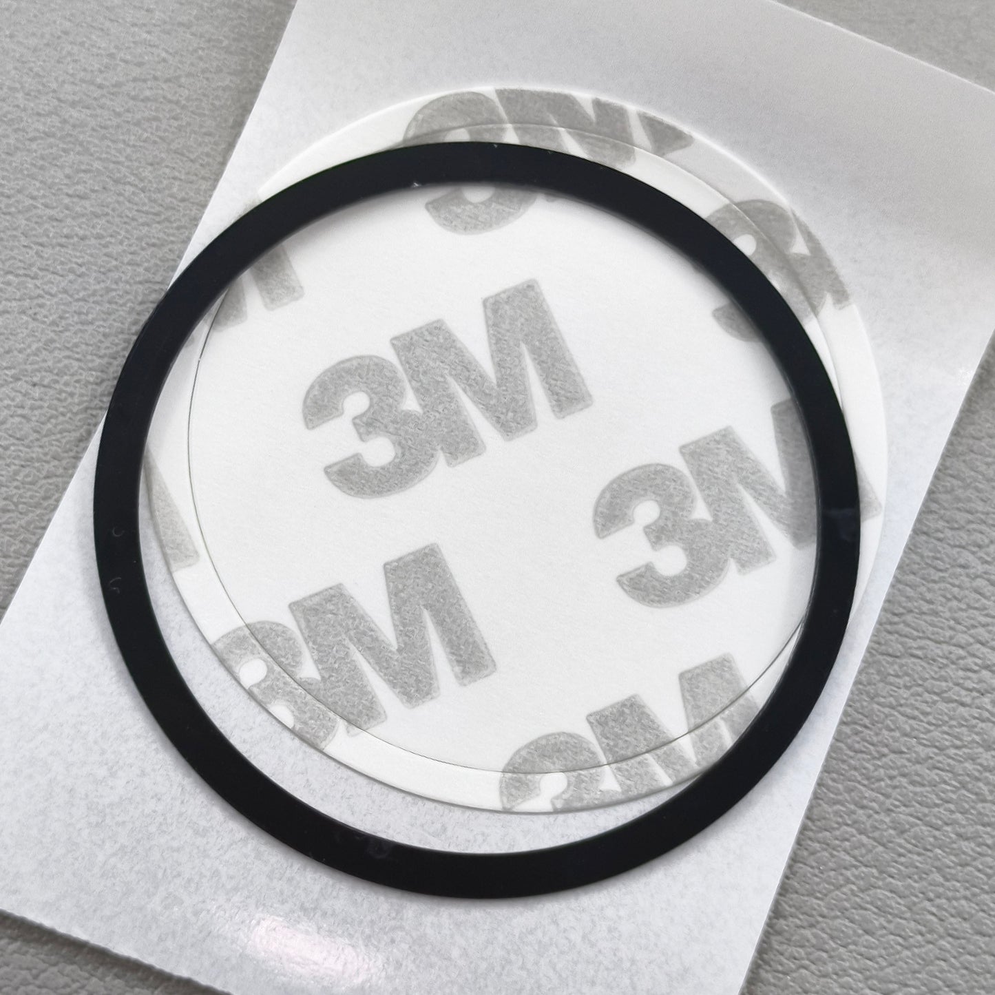 38.5mm Aluminum Alloy Watch Bezel Black Ring+White Font for Omega Speedmaster