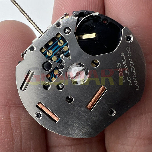 Watch Movement LD53 with Small Second at 3, 6, and 9 o?clock, 3 Hands Quartz Electronic by LD53 brand.