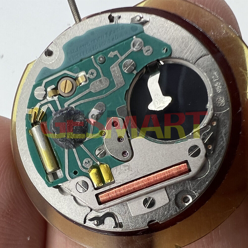 ETA 955.124 Swiss quartz watch movement with day-date, perfect for accurate watch repairs and replacements.